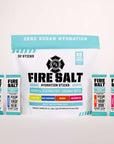 A package of Fire Salt hydration sticks