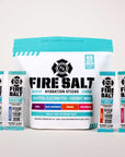 A package of Fire Salt hydration sticks