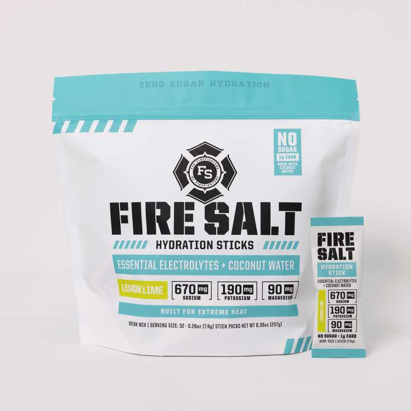 A package of Fire Salt hydration sticks - #lemon_lime